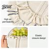 Washable Kitchen Bowl Protectors Sourdough Jars Covers, Reusable Elastic Linen Retro Striped Dust Proof Covers for Meal Prep Breathable Cloth