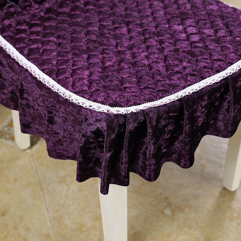 One-piece Dining Table and Chair Cover Dining Chair Cushion Chair Cover Set Household Chair Cushion Rectangular Round Coffee