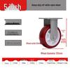Heavy-Duty Silent Polyurethane Swivel Caster with Directional Brake and High Load Capacity