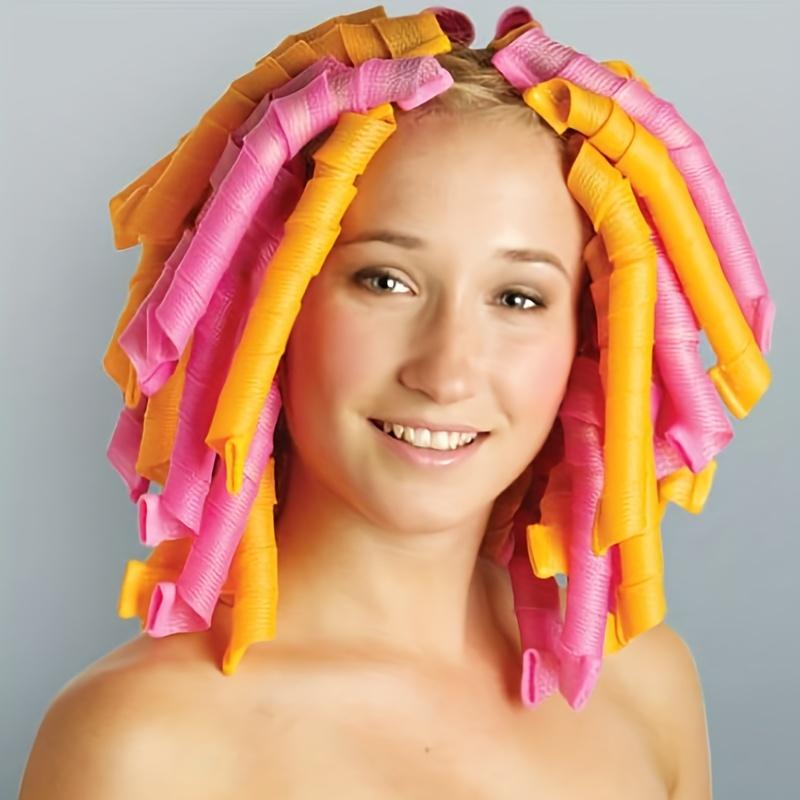 high qualityHeatless Spiral Curlers with Styling Hooks, Designed for Women And Kids with Long Or Medium Hair, Allowing for Styling Without Heat