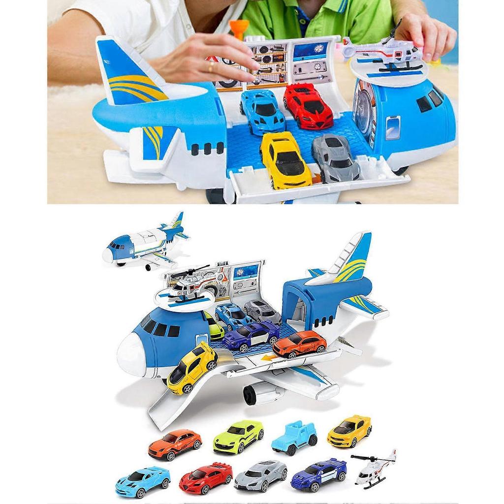 Giocattoli di Aerei Veicoli Divertenti Educativi Simulazione Trasporto Aereo Cargo Giocattolo Auto Set Gioco per Bambini dai 3 ai 6 Anni