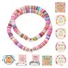 Sister Friendship Bracelet Adjustable Beaded Bohemian Bracelet Colorful Polymer Clay Beads Big Sis Bracelet Gift for Women Friends