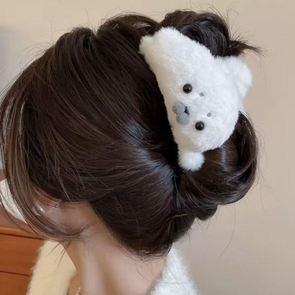 Hairpin Plush Hair Clip Cute Large Shark Clip Fashion Little Seal Hair Claw  Girl