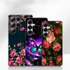 Butterfly Rose Flower Red Phone Case for Samsung Galaxy A55 A54 A25 A36 A17 A26 A35 A33 A34 A14 A37 S8 S9 S20 S21 FE S10 Plus