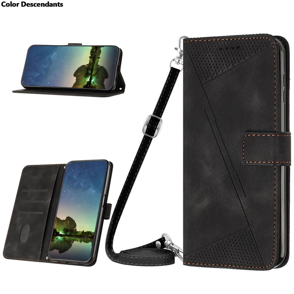 Crossbody Wallet Magnetic Flip With Card Slot Leather Case For Samsung Galaxy A5 A6 A7 A8 J4 J6 Plus 2018