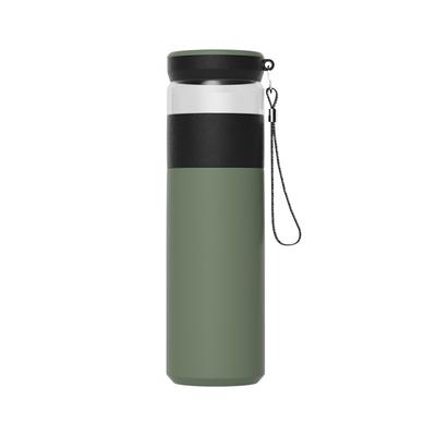 Simple Tea Water Separation Stainless Steel Thermos Cup for Men and Women Portable Rope Business Office Tea Cup