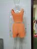 2025 Summer Women's Knitted Sleeveless Casual Solid Color Set