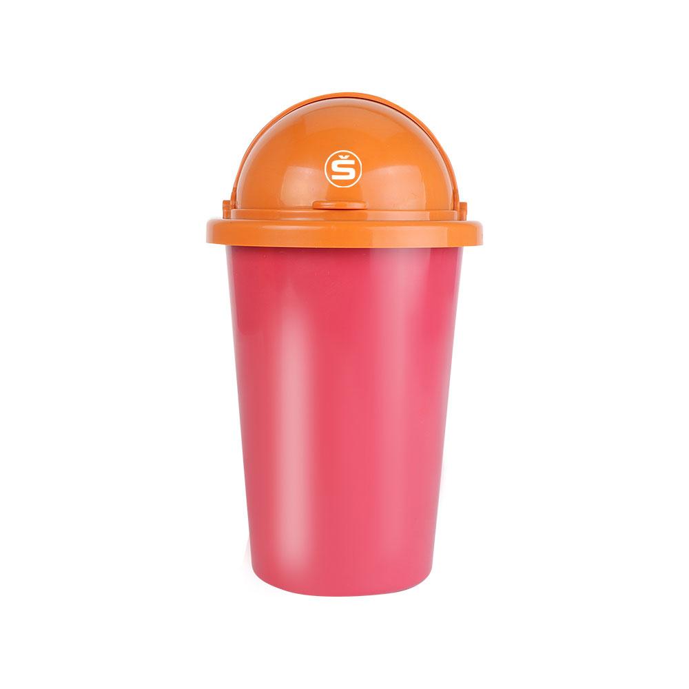 Universal Car Trash Can Storage Box With Rotating Lid Car Leak-proof Car Trash Can For Skoda S Octavia A5 Kamiq VII Yeti Scala  BI7