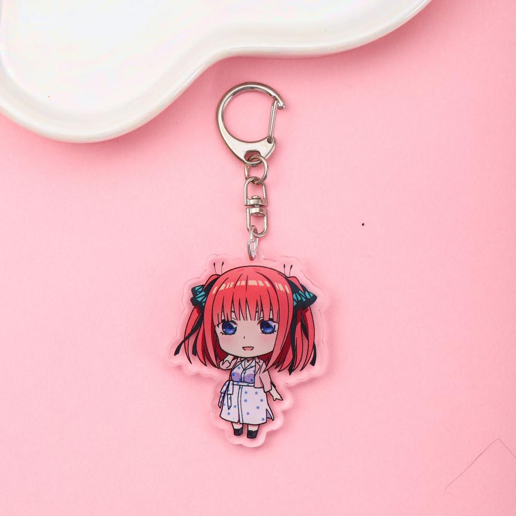 1/10 Stück Anime The Quintessential Quintuplets Acryl Schlüsselanhänger Rucksack Anhänger Tasche Charms Zubehör Dekoration Feiertagsgeschenke