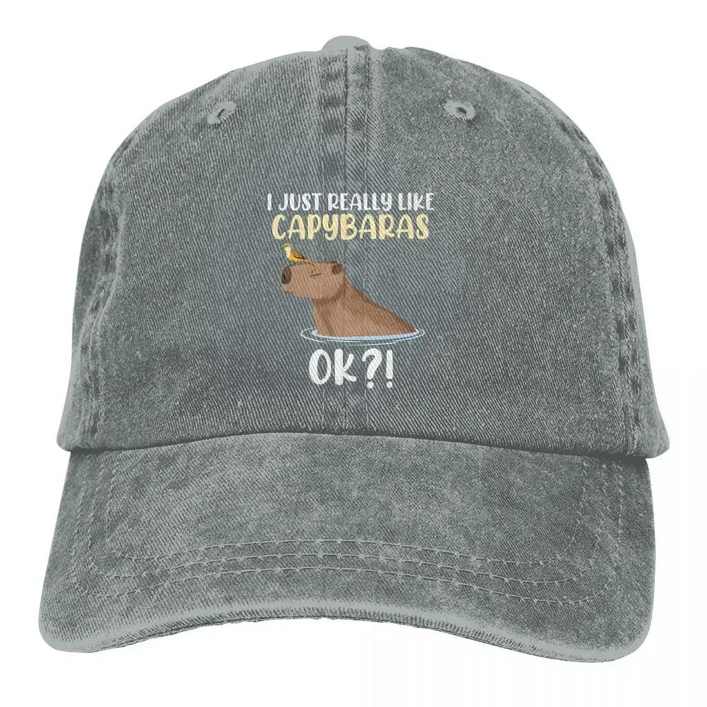 Summer Cap Sun Visor New Products Hip Hop Caps Capybara Cowboy Hat Peaked Hats