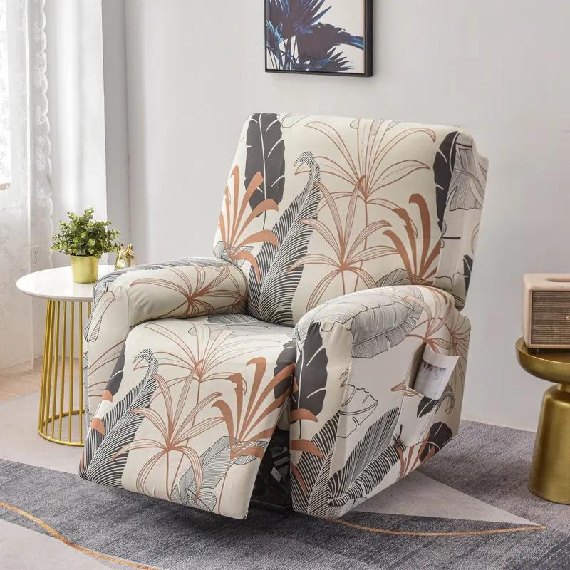 Elastic Single Sofa Cover Stretch Chair Cover for Recliner Chair Slipcover for Living Room Recliner Protector with Protector