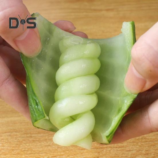 10Pcs Potato Spiral Cutter Fruit And Vegetable Spiral Twist Cutter Stainless Steel Spiral Chips Cutter for Barbecue Picnic Camping