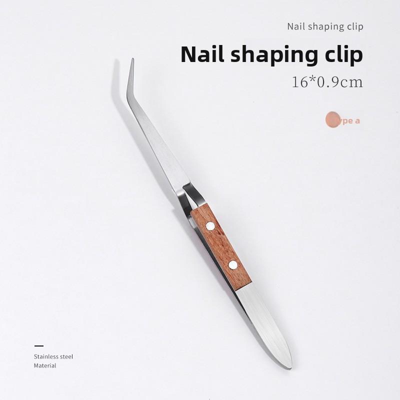 Nail Forming Clip Stainless Steel Nail Construction Clip Extension Forming Clip Nail Forming Clip X-type Tweezers