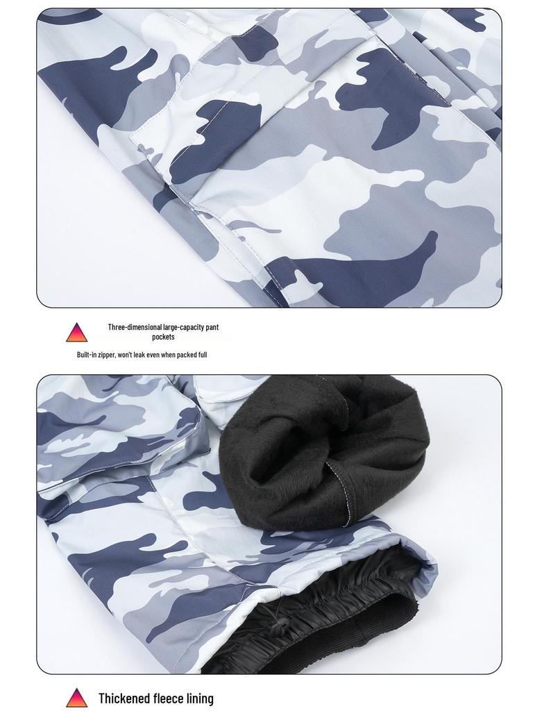 Verbessertes wasserdichtes Skianzug-Set: Herren- und Damen-Snowboard-Hoodie & Hose für Wärme