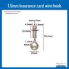 Steel Wire Rope Lifting Hanger: Alloy Hook Safety Adjustable Clip for Luminaire Fixing and Picture Hanging
