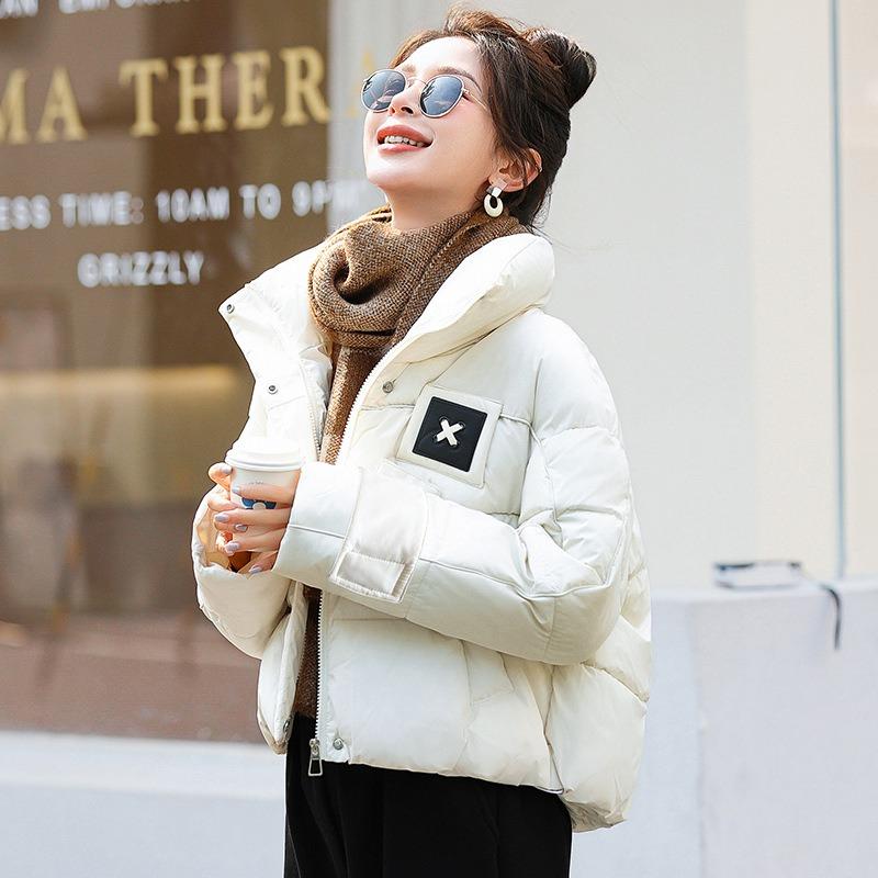 New Women's Winter Short Down Cotton Clothes Fashion Design Sense Loose Thickened Warm Jacket Tide
