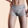 Fashion Men 5D Thin 912 Pin Oil Shiny Pantyhose 2 In 1 Briefs Underpants Patchwork Tights Man Shaping Leggings Elastic Lingeries