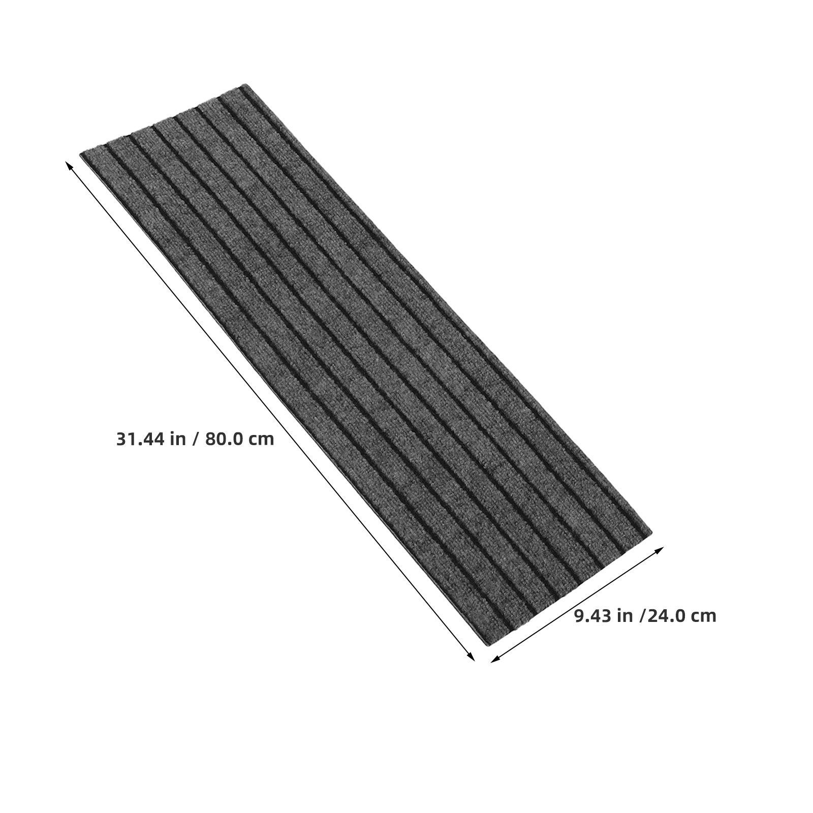 

2Pcs Peel-and-Stick Non-Slip Stair Treads Indoor Outdoor Carpet Mat Commercial Grade Anti-Slip Strip for Hotel Store Entrance темно-сірий колір