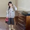 Autumn 2025 Girls' Knit Cardigan: Stylish Korean Fashion Sweater for Big Kids