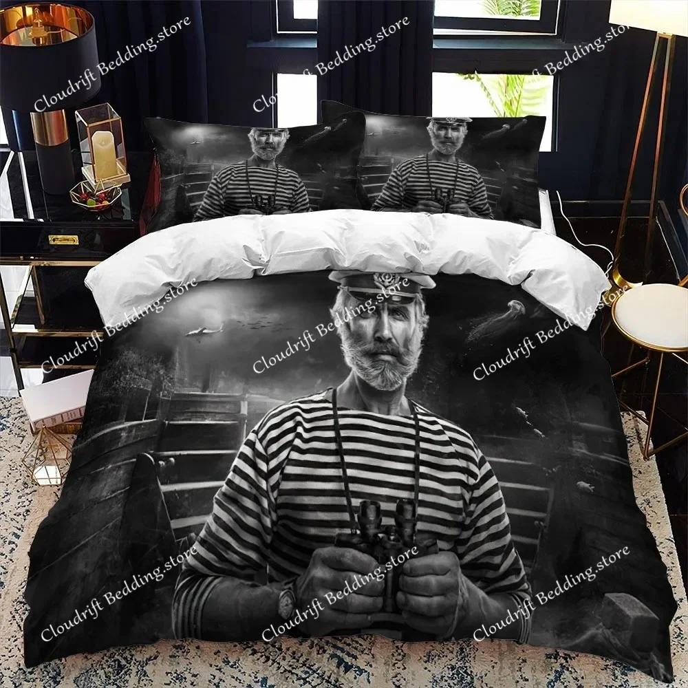 Maritim Serie Bettwäsche Set Jungen Mädchen Twin Queen Size Bettbezug Kissenbezug Bett Kinder Erwachsener Mode Heimtextilienextile026