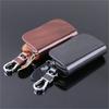 Black/Brown Smart Car Key Case Remote Leather Housing Anti Scratch Cover Bag Pouch Key Protector Auto Accessories 9.5*5.5*2.5cm