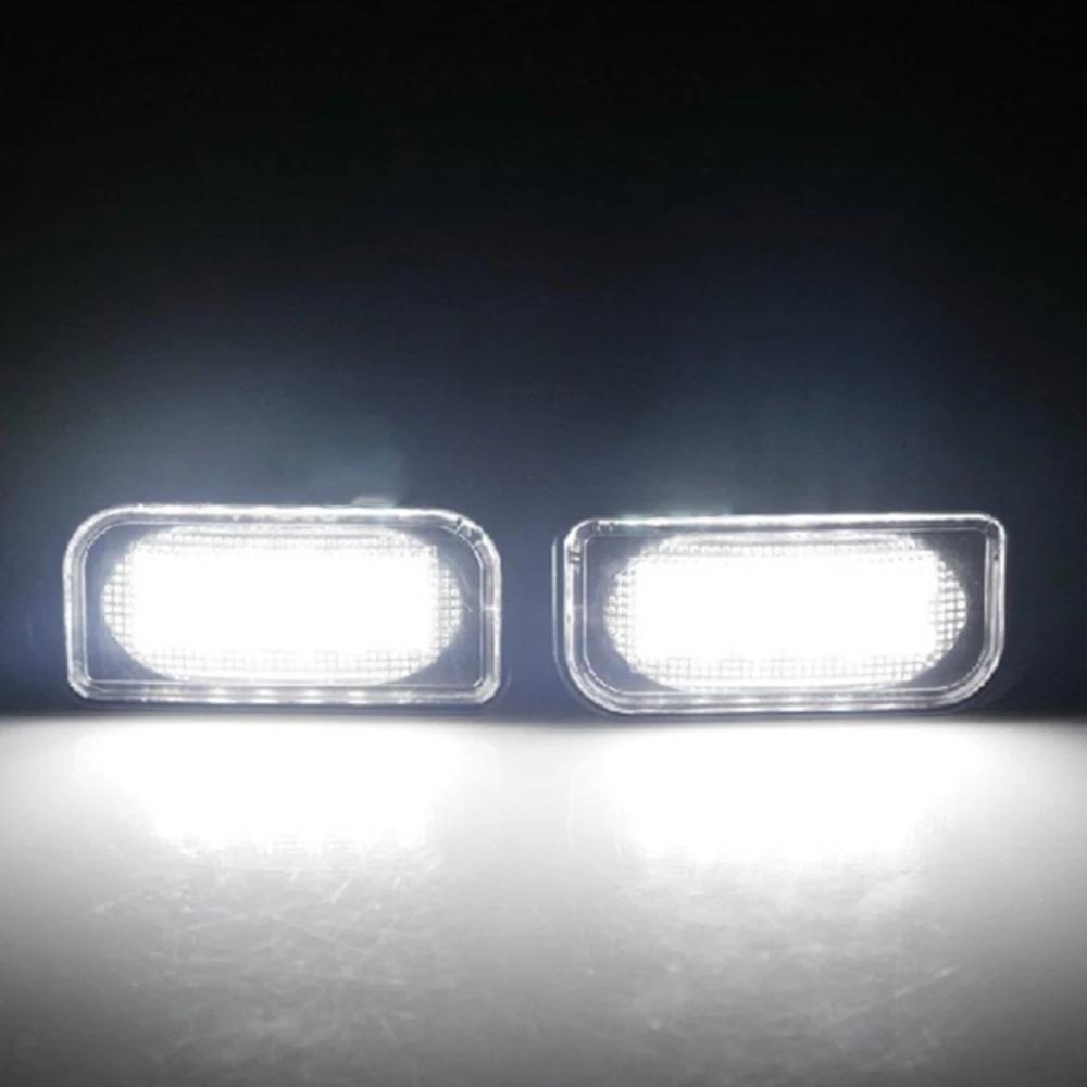 2pcs For Mercedes Benz C-class LED License Number Plate Light W203 4Door 2001-2007 R230 W209 C209 A209 SL CLK Class Canbus