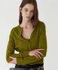 Peulisi Fresh Green Button-Up Cardigan_Green