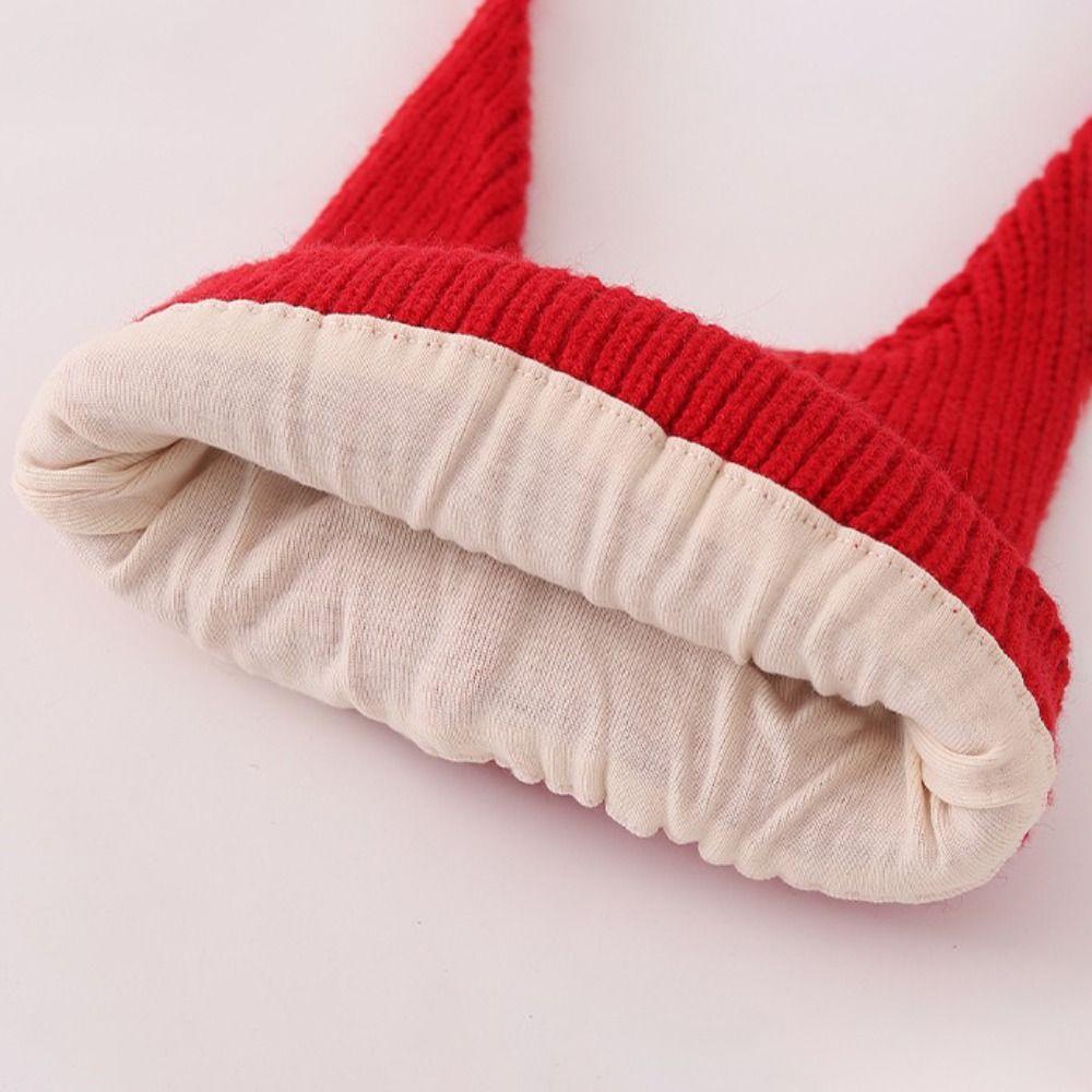 Openwork Flower Warm Wool Beanie Plush Ball Kids Winter Cap Fashion Pompom Hat  Ear Protection