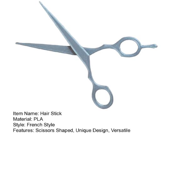 2 ks Francouzský styl Vlasová sponka ve tvaru nůžek Kovová vlasová tyčinka Vintage vlasové sponky Unikátní styl Doplňky do drdolu