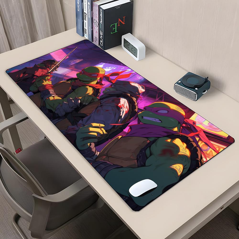 N-Ninjas Turtles Mouse Pad Rubber Antislip Keyboard Pad 40x90cm Mousepad Gaming Accessories XXL Office Computer Mat