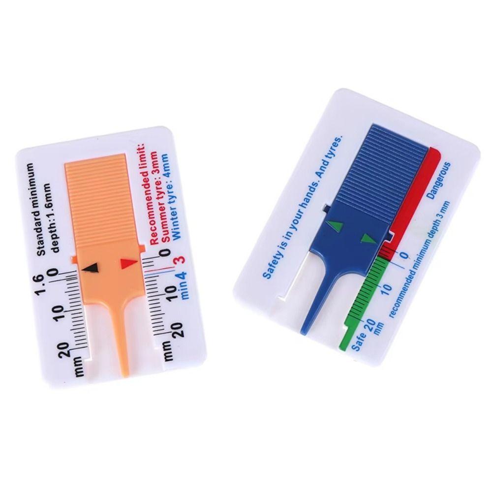 10pcs Accurate Car Tyre Tire Tread Depth Gauge Convenient Tread Thickness Ruler Professional