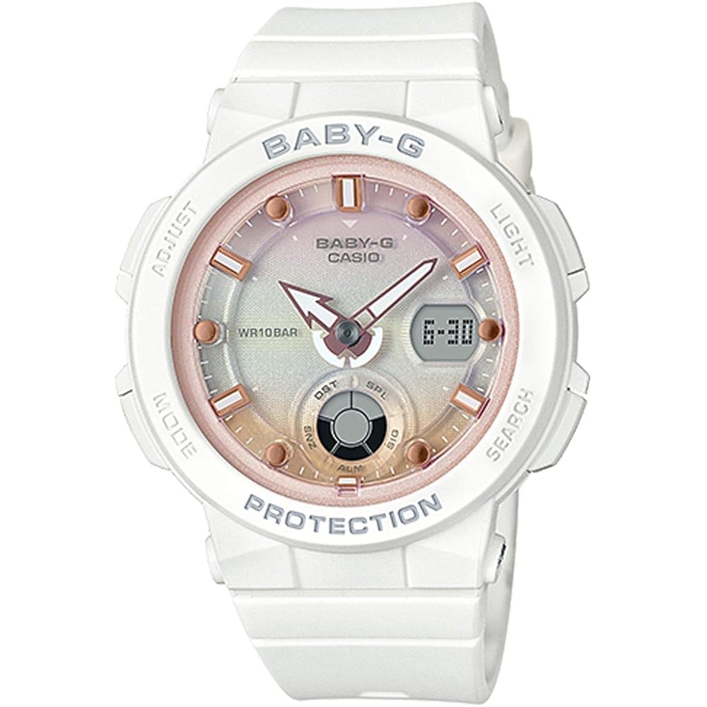 Casio Baby-G Beach Traveler BGA-250-7A2JF Women s Watch White 200m Water Resistant Stylish Design