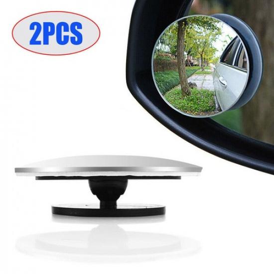 2x Adjustable Car Rearview Blind Spot Side Rear View Mirror HD Convex Wide Angle
