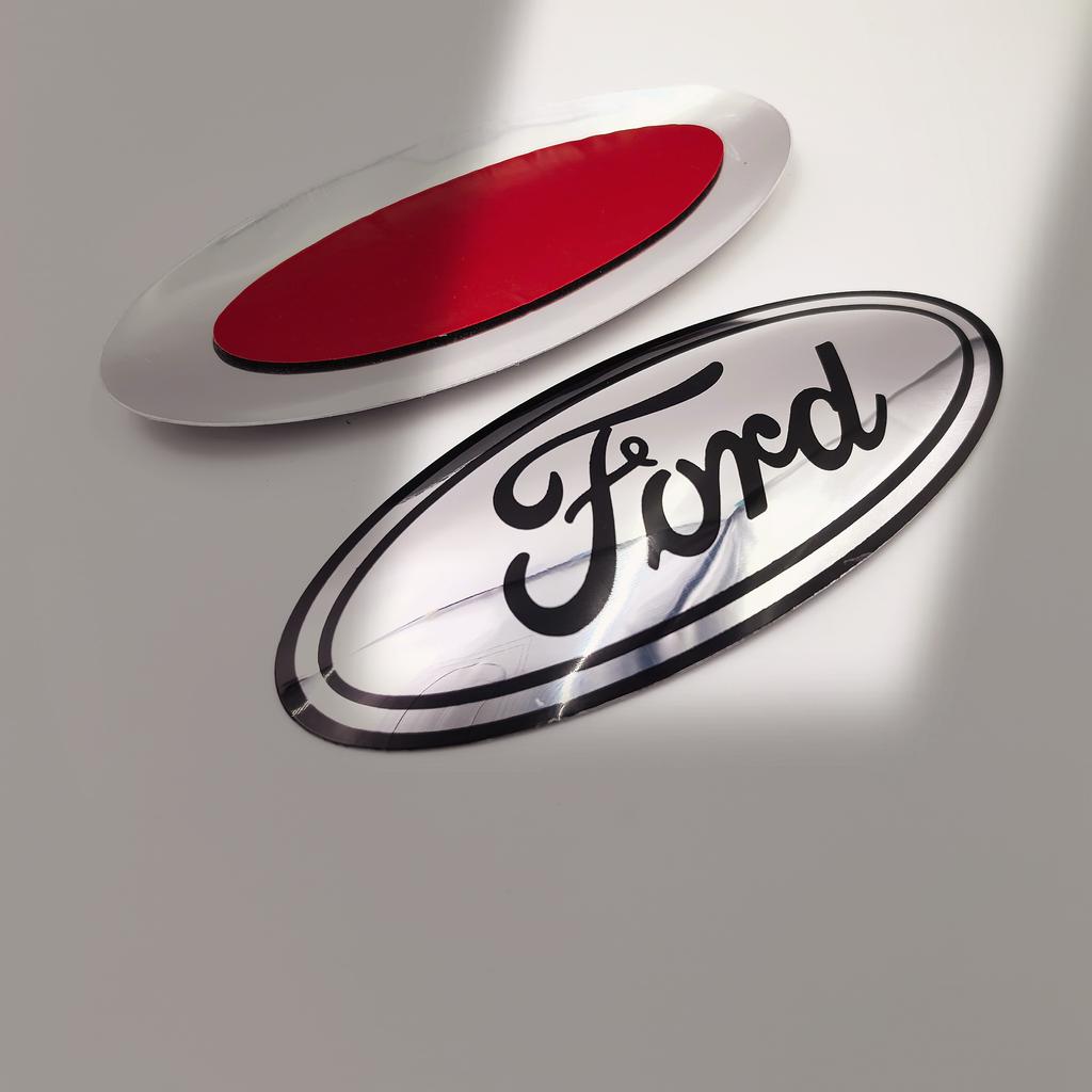 Car Front Hood Emblem Bonnet Badge Rear Trunk Badge 125mm For Ford Focus mk2 mk3 Fiesta mk7 Ranger Mondeo mk4 S-MAX Kuga