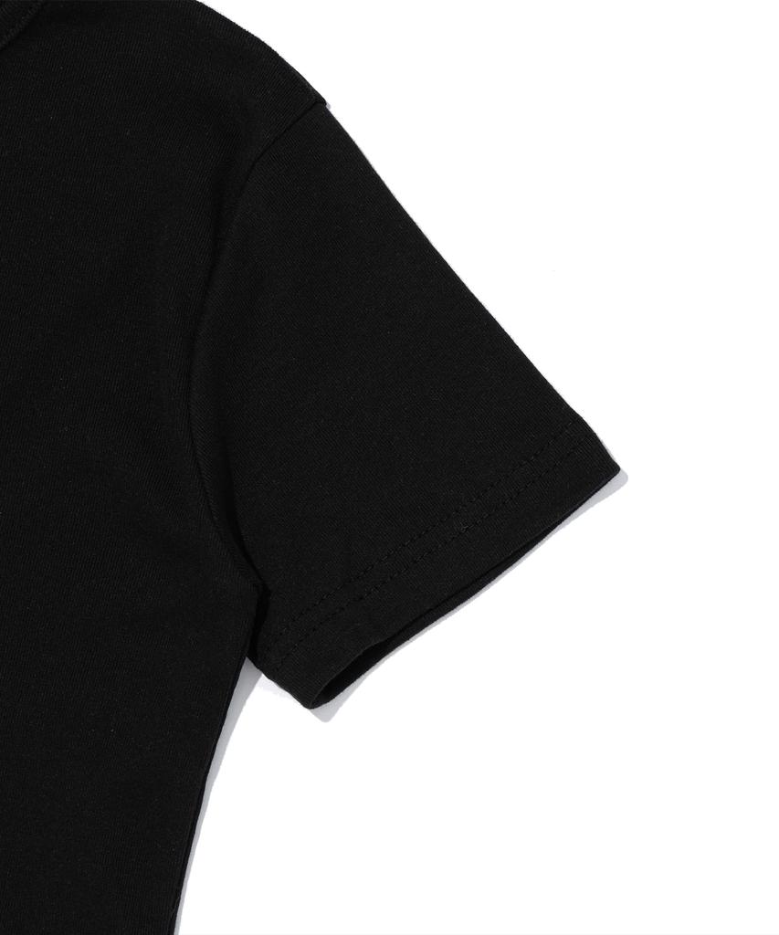 CARGOBROS FOR WOMAN 85 Varsity Crack Short Sleeve T-Shirt (Black)