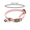 Vintage Cat Collar Breakaway Personalized Adjustable Leather Pet Collar with Bells and Quick Release Buckle