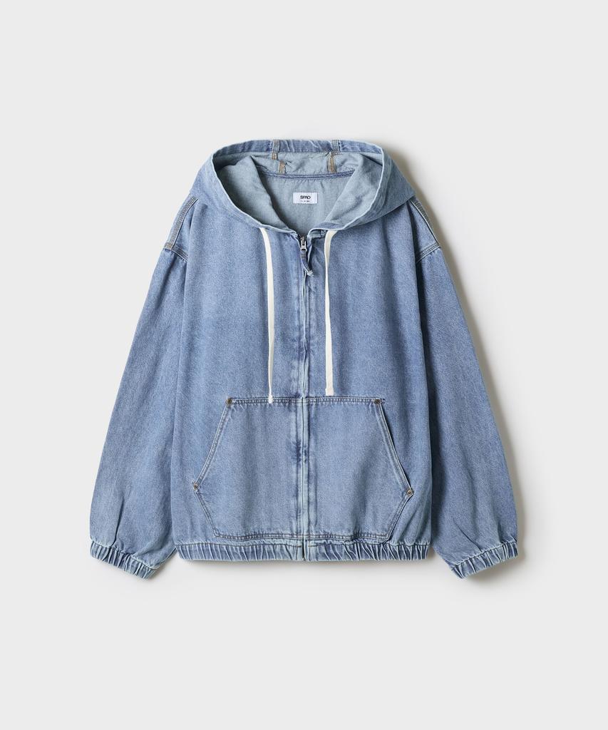 SPAO Denim Hooded Jacket_Spjeg49C03