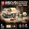 RSO/01 Towing Truck & 37mm Anti-Tank Cannon Series Toy - Chinese Building Blocks Assembly Set 100250 for Boys