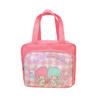 Cute Cartoon Worker PU Waterproof Lunch Box Bag With Rice Bag, Bento Bag, Handbag With Multiple Pockets, Mesh Zipper, Mommy Bag