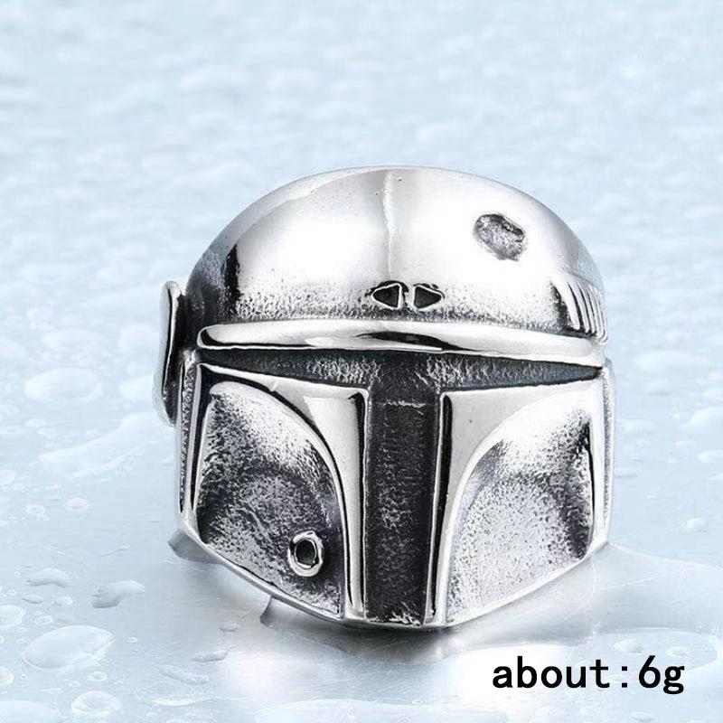 

Кольцо «Звездные войны» на руку, мужское персонализированное модное кольцо с маской