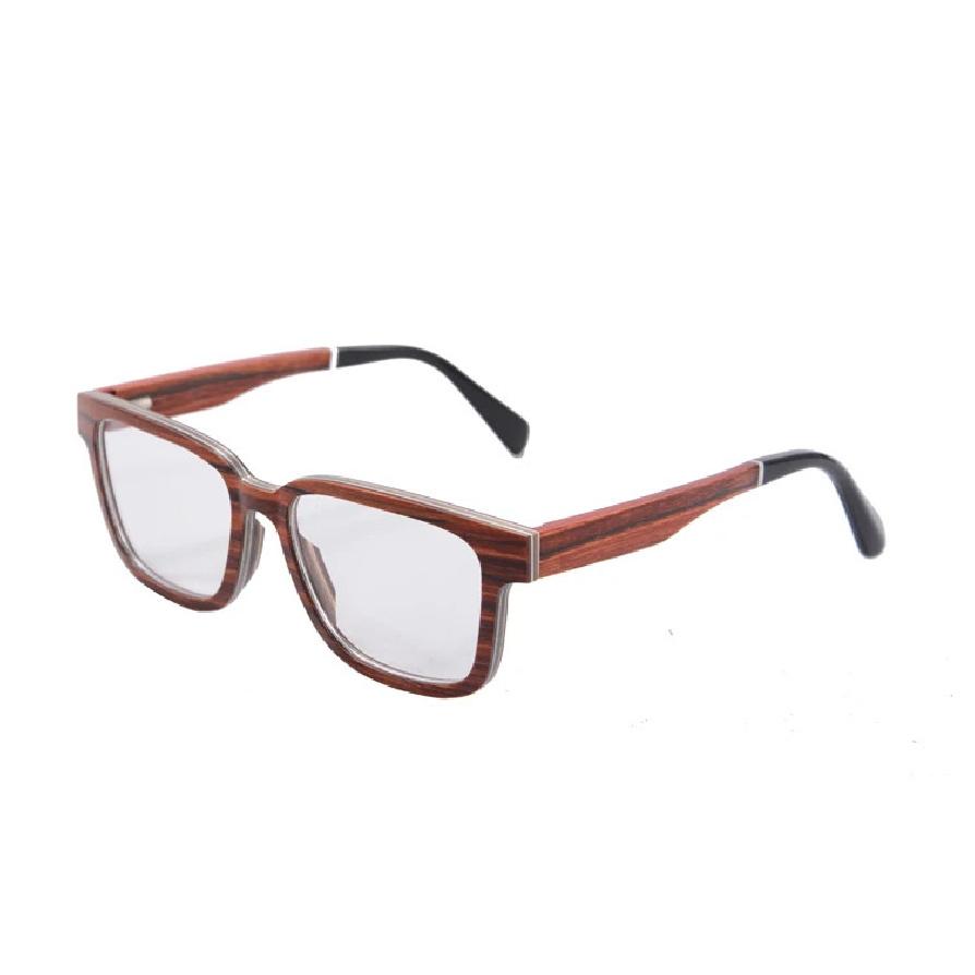 Men's glasses nature wooden eyewear Ebony Zebra wood hand made prescription glasses myopia blue light computer glasses custom