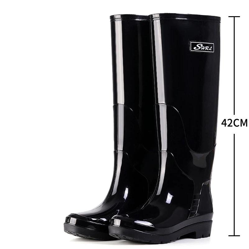 Bottes de Pluie Longues Imperméables et Antidérapantes pour Dames