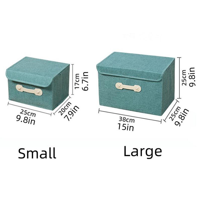 Line Storage Bins with Lids Storage Cube Boxes Fabric Storage Containers Foldable Basket Organizer for Clothes Closet