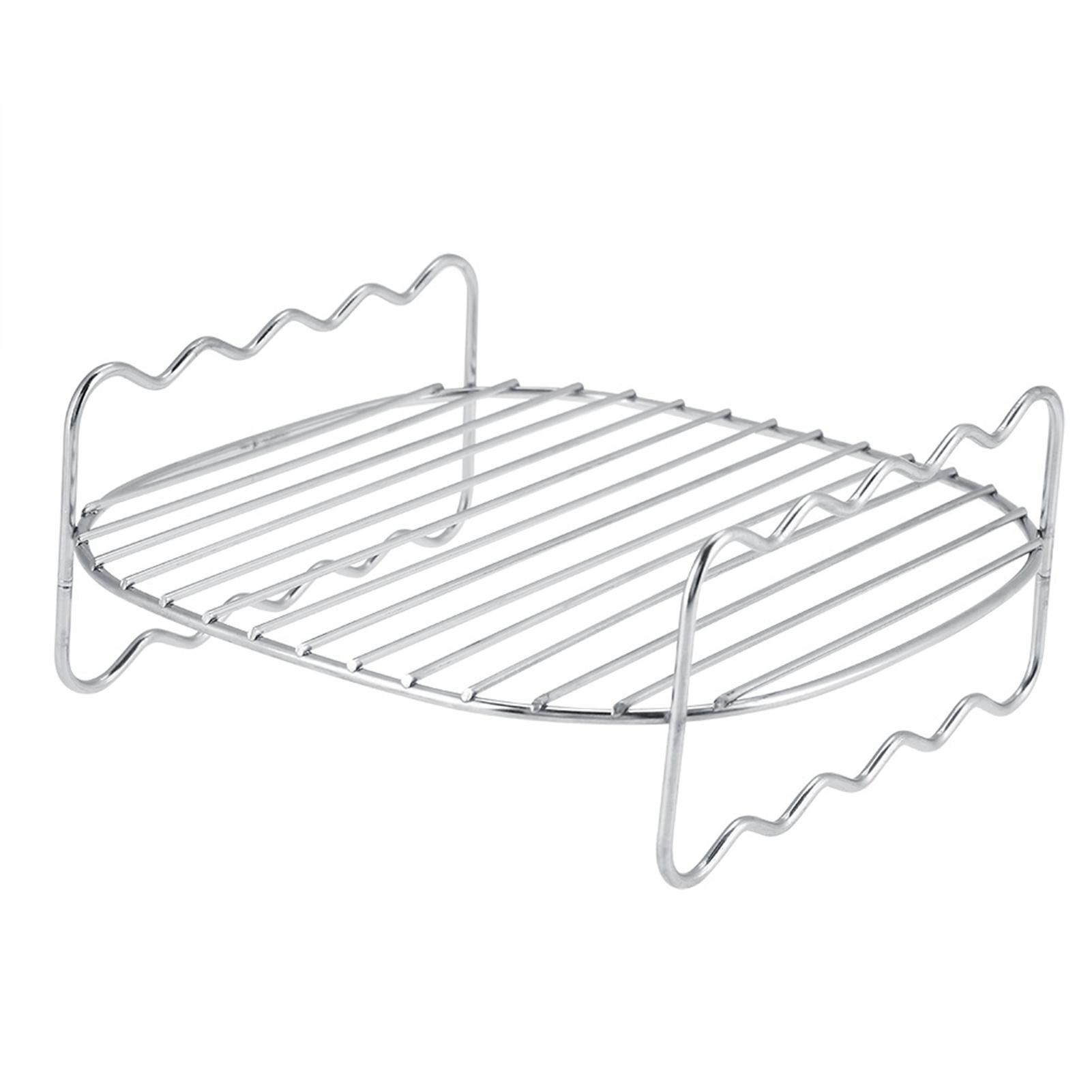 

Replacement BBQ Rack Double Layer Skewers Baking Tray For Philips Air Fryer белый