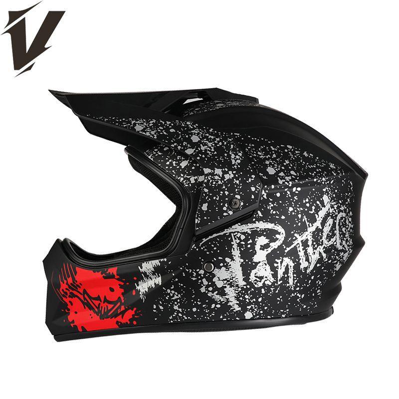 Off-Road Motorcycle Helmet With DOT ECE 3C Certification Ventilated Dual-Sport Full Face Enduro Trail Riding
