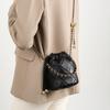 2025 New Model Crossbody Bucket Bag, 2025 High-End Versatile Handbag with Small Chain, Genuine Leather Women's Bag