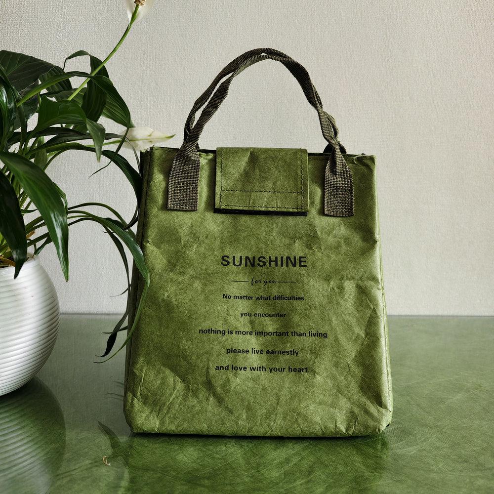 Japanese Insulated Bento Bag: Waterproof, Oilproof, Portable Lunch Box for Office Workers