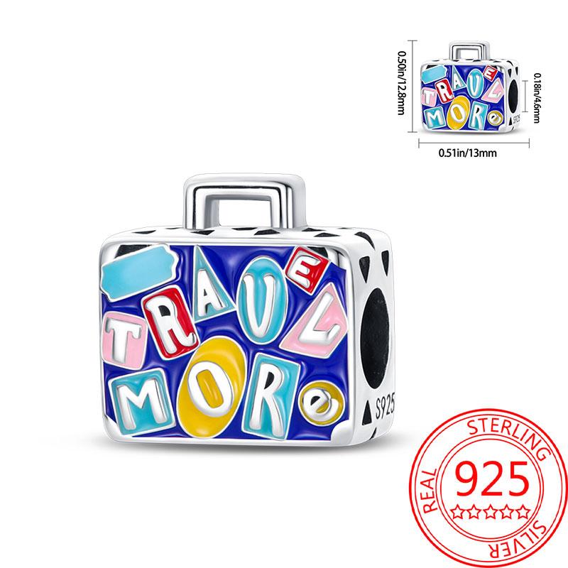 Miedziany Wieża Eiffla Samolot Podróżny Zawieszka Koraliki Pasują do Bransoletki Charm Oryginalnej Dla Kobiet Tworzenie Biżuterii