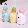 8Pcs Cute Anime Figure Sumikko Gurashi Model Toy Car Ornaments Home Decoration