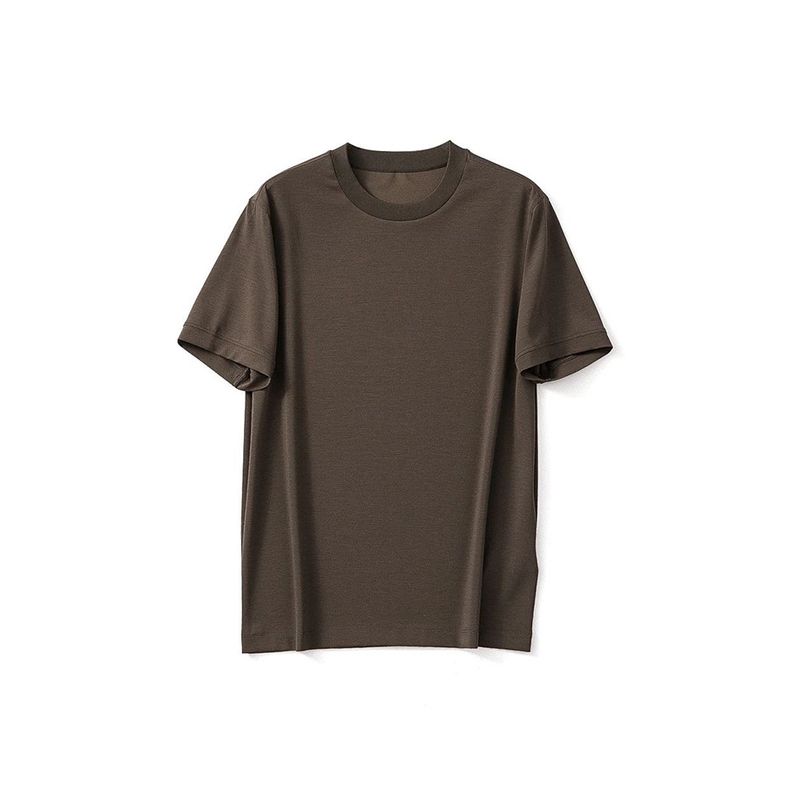 High-Density Modal Short-Sleeve T-Shirt for Men, 2024 New Trendy Summer Export Versatile Base Layer Tee